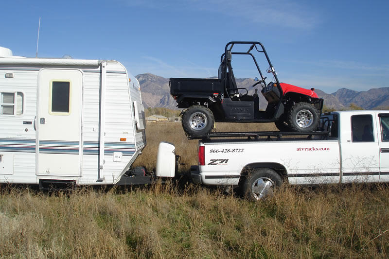 UTV on back of pickup