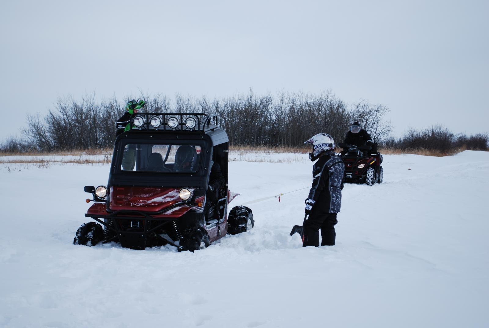 Stuck in a snow drift 