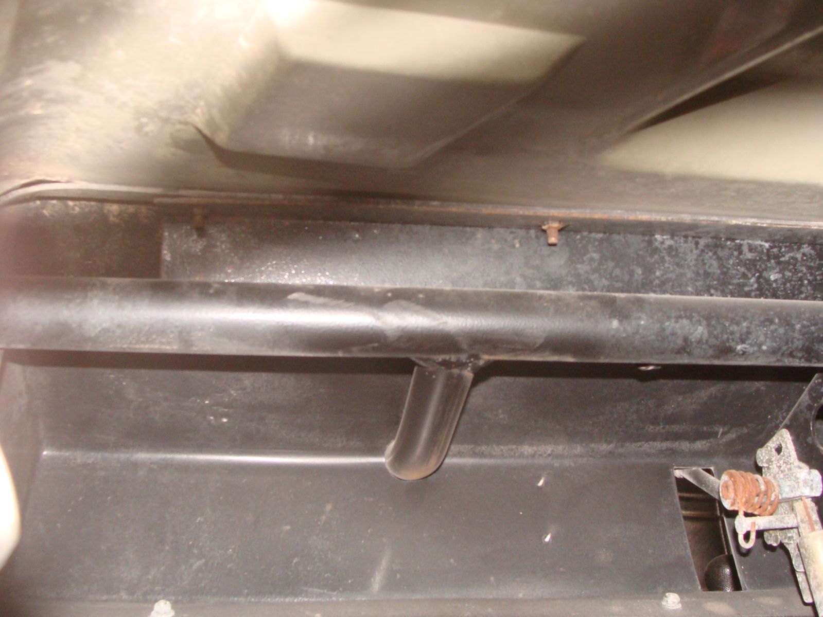 T Bar Welded To Frame under hood 2