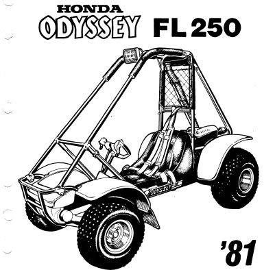 1981 Honda Odyssey FL250 Shop Manual