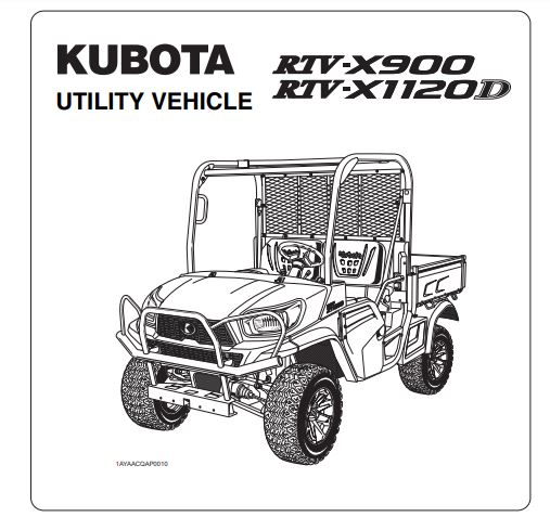 Kubota RTV 900 Service and Owner's Manuals