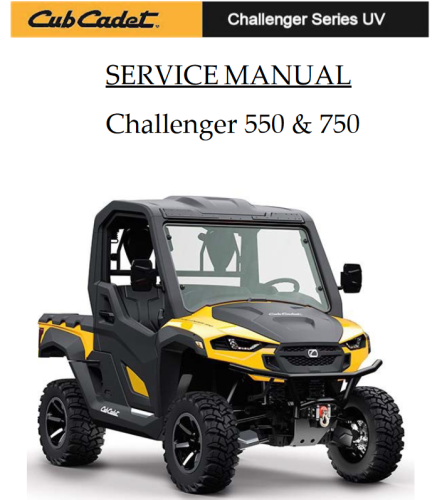 More information about "Cub Cadet UV series, Challenger 550 & 750"