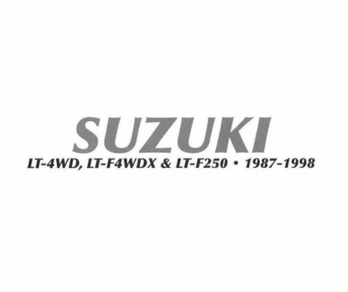 More information about "1987-1998 Suzuki LT-4WD, LT-F4WDX & LT-F250 Quad Runner Service Manual"